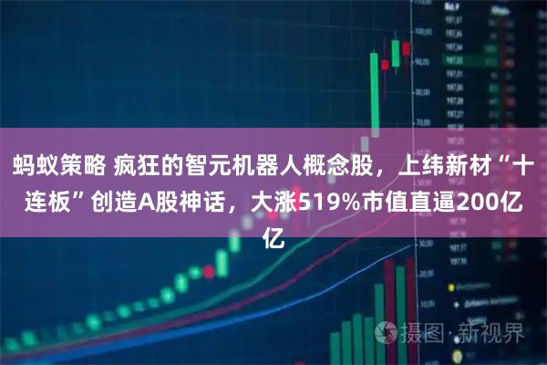蚂蚁策略 疯狂的智元机器人概念股,上纬新材“十连板”创造A股神话,大涨519%市值直逼200亿