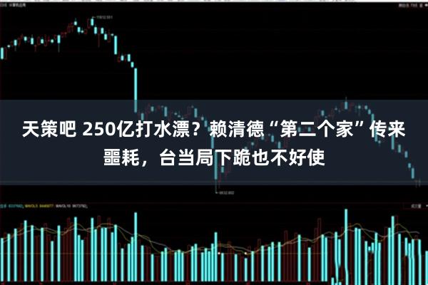 天策吧 250亿打水漂？赖清德“第二个家”传来噩耗，台当局下跪也不好使